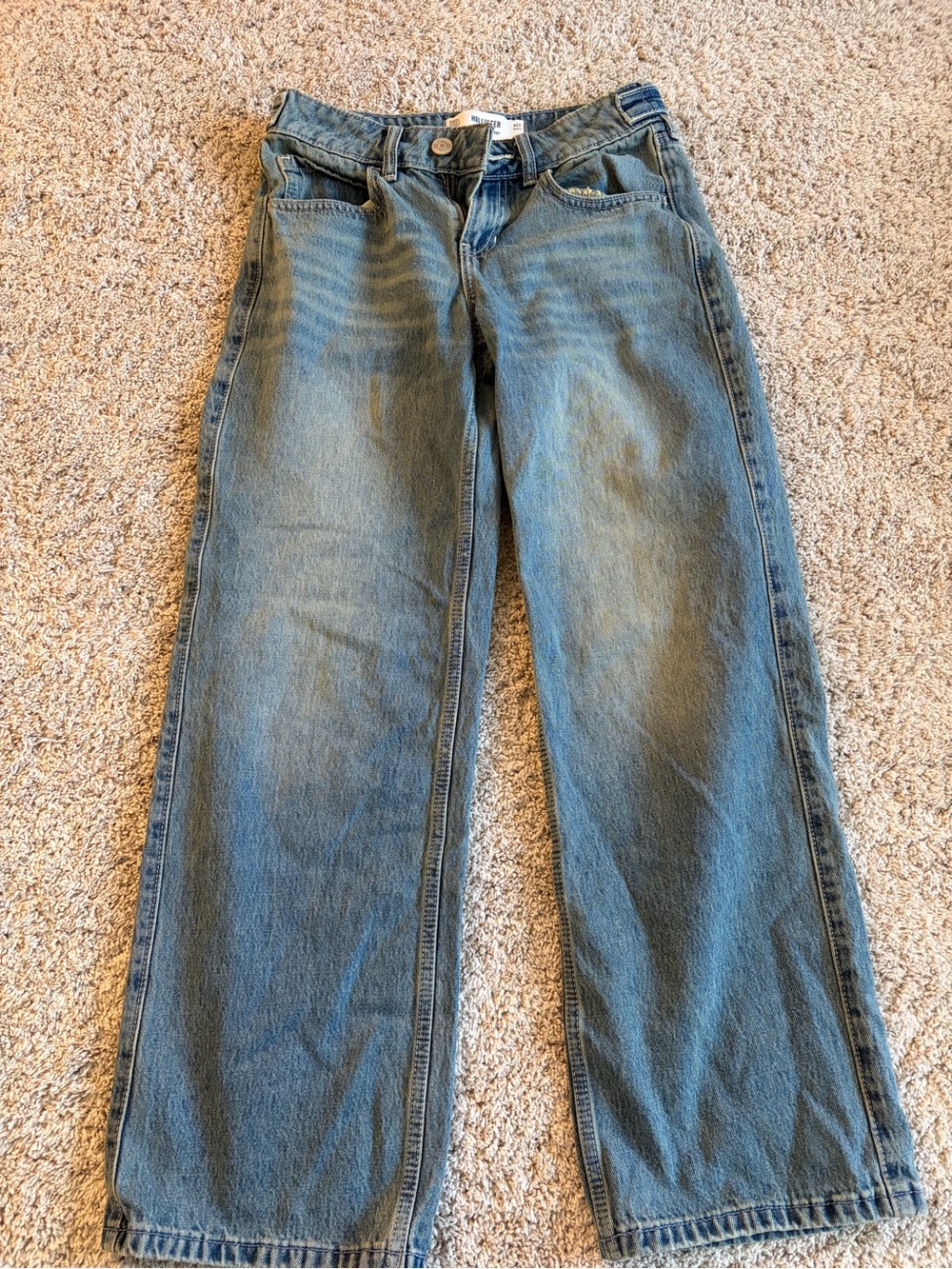 hollister low rise baggy jeans